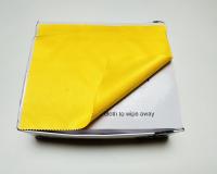 Салфетки микрофибра для ухода за очками желтые (упаковка 100 шт.)