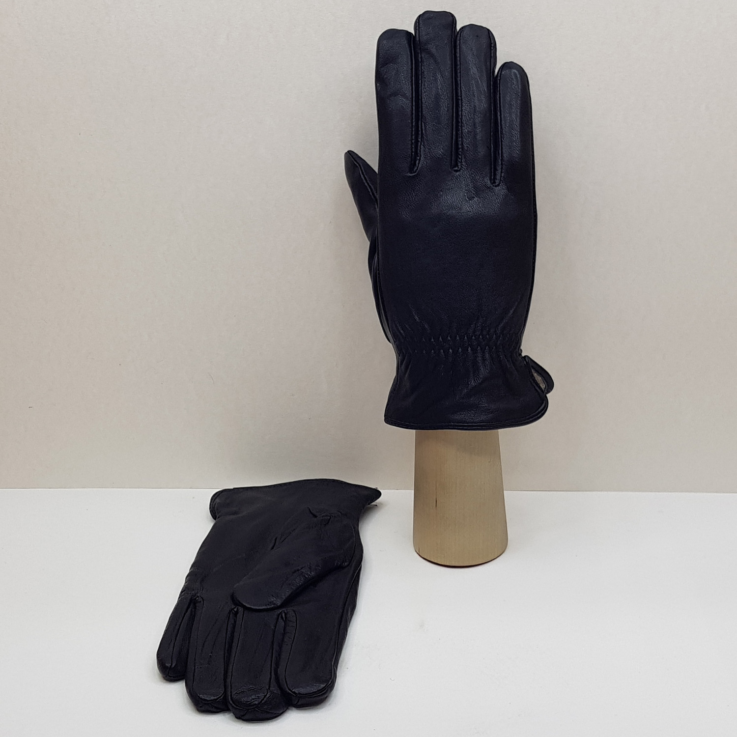 Мужские перчатки кожаные с шерстяной подкладкой подростковые №1 (Упаковка 5 шт.)