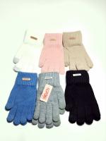 Женские шерстяные перчатки Корона с вставками для сенсорного управления (упаковка 12 пар)