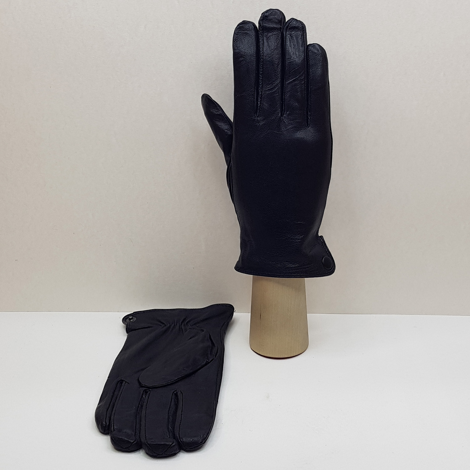 Мужские перчатки кожаные с шерстяной подкладкой подростковые №2 (Упаковка 5 шт.)