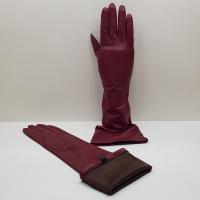 Перчатки женские кожаные с рукавом 40 см №3 (Упаковка 5 шт.)