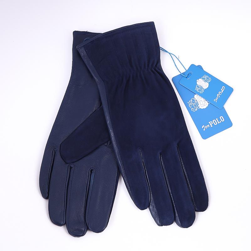 Женские комбинированные (кожа/замша) перчатки Jon Polo модель №16