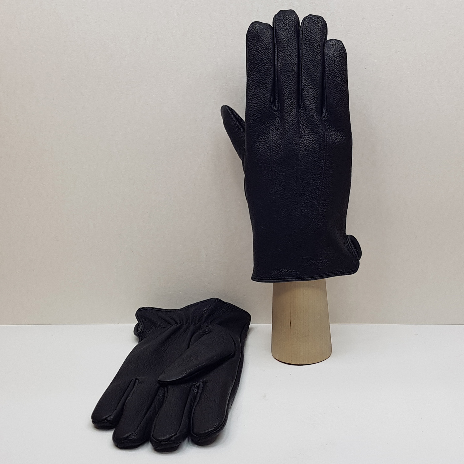 Мужские перчатки кожаные с шерстяной подкладкой №6 (Упаковка 5 шт.)