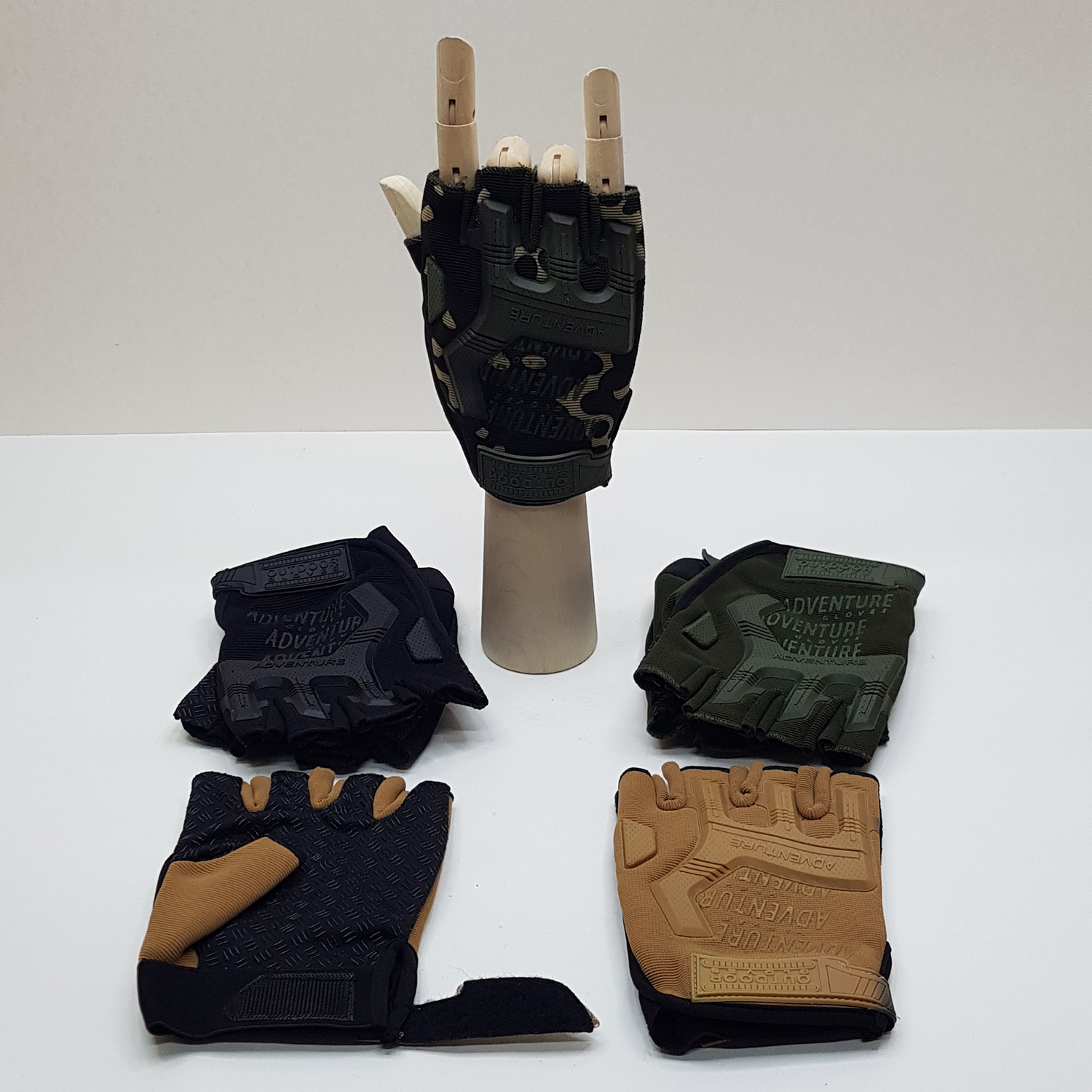 Перчатки мужские минетки безразмерные (упаковка 10 штук разных цветов)