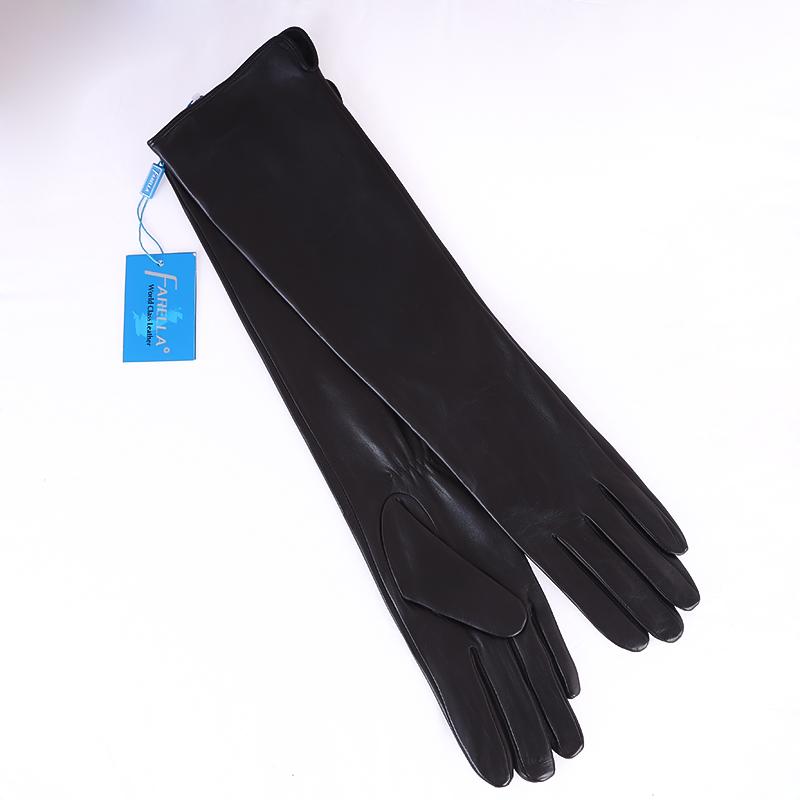 Женские кожаные перчатки Farella модель №56